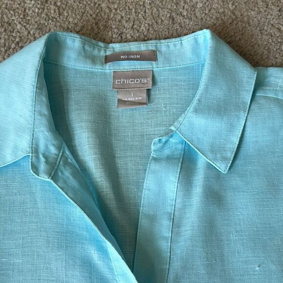 Chicos Linen Blouse! - Picture 3 of 10